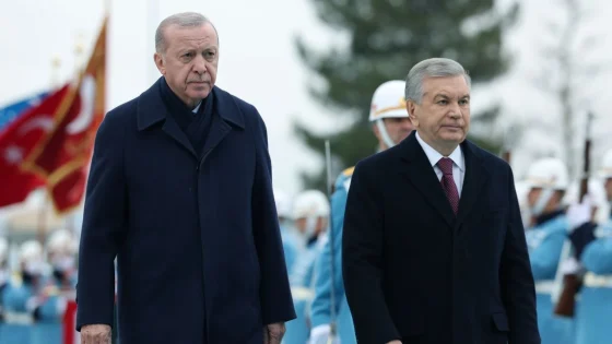 Cumhurbaşkanı Erdoğan, Beştepe'de Özbekistan Cumhurbaşkanı Mirziyoyev'i kabul etti