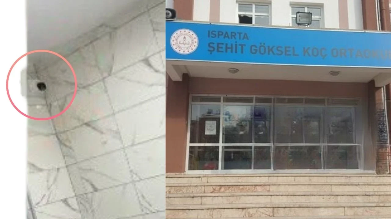 Isparta'daki ortaokulda tuvaletlere kamera yerleştirildiği iddiasıyle veliler suç duyurusunda bulundu