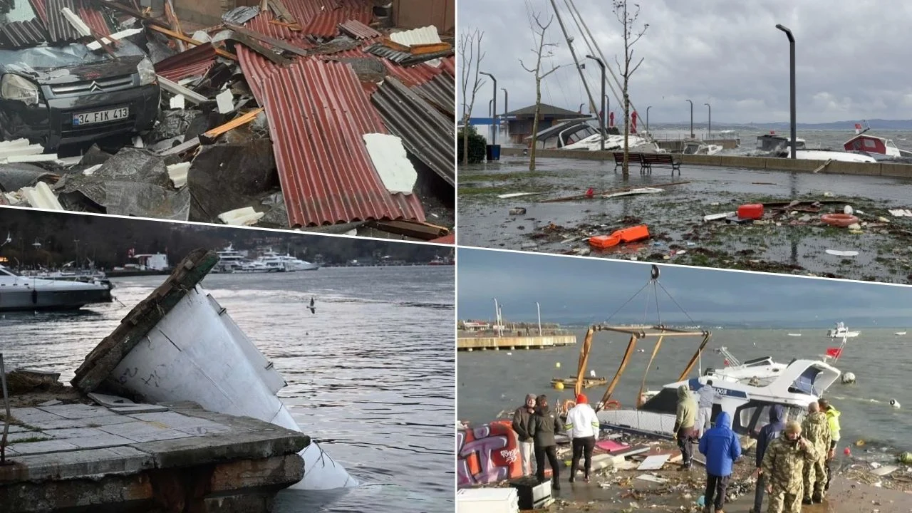İstanbul'da Fırtına: 45 Ağaç Devriye, 89 Çatı Uçtu