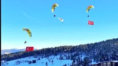 Sarıkamış'ta Heyecan Verici Paramotor Uçuşu!