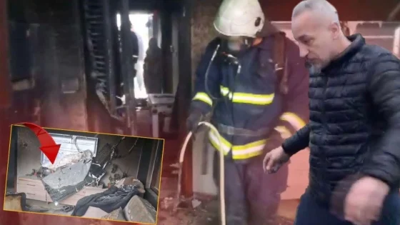 Serik'te soba yangını çıktı, bir kişi hafif yaralandı