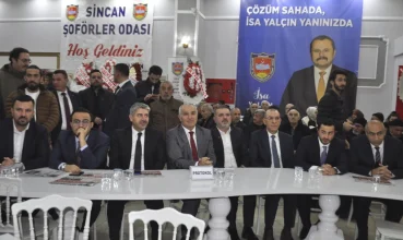Sincan Kamyoncular Esnaf Odası Başkanı İsa Yalçın Yeniden Seçildi