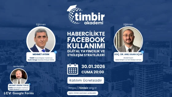 TİMBİR Akademi, gazetecilere Facebook kullanımı için ücretsiz eğitim sunuyor
